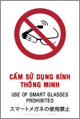 Cấm sử dụng kính thông minh