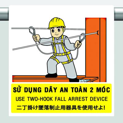 SỬ DỤNG DÂY AN TOÀN 2 MÓC