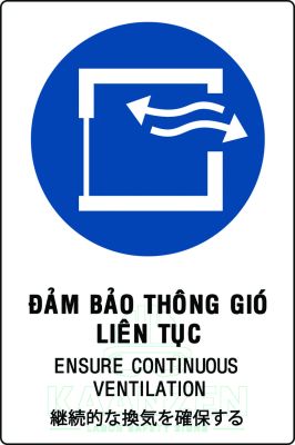 Đảm bảo thông gió liên tục