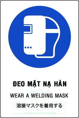 Đeo mặt nạ hàn