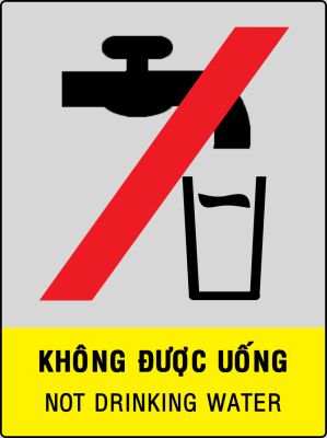 KHÔNG ĐƯỢC UỐNG