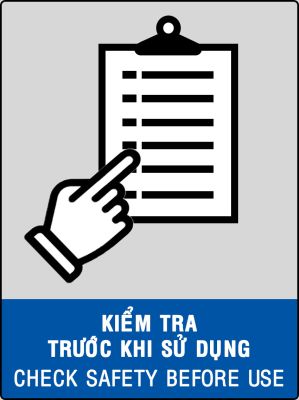 KIỂM TRA TRƯỚC KHI SỬ DỤNG