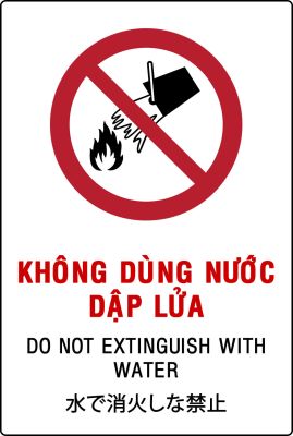 Không dùng nước dập lửa