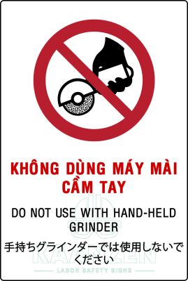 Không dùng máy mài cầm tay