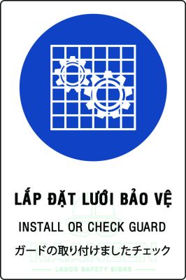 Lắp đặt lưới bảo vệ