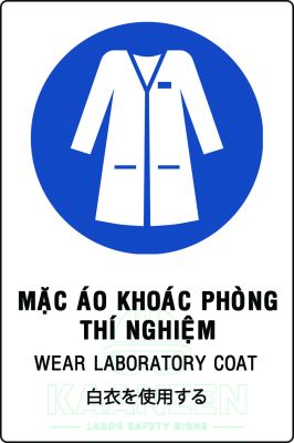 Mặc áo phòng thí nghiệm