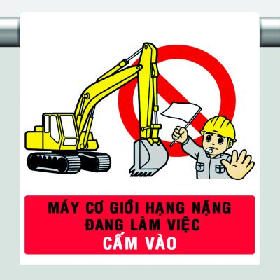 MÁY CƠ GIỚI HẠNG NẶNG ĐANG LÀM VIỆC