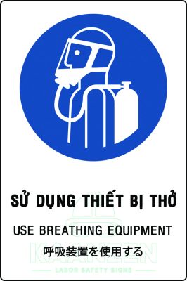 Sử dụng thiết bị thở