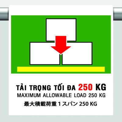 TẢI TRỌNG TỐI ĐA 250KG