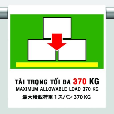 TẢI TRỌNG TỐI ĐA 370KG